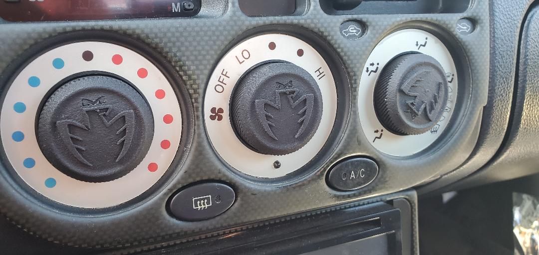 MR2 Spyder HVAC Knob set MR2 Spyder HVAC Knob set