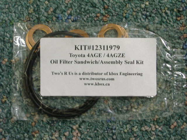 4AGE/GZE Oil Filter Sandwich Assembly Seal Kit