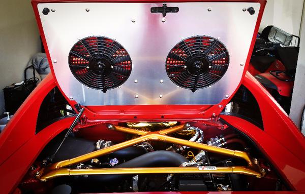 TCS Motorsports Engine Lid Dual Fan Shroud TCS Motorsports Engine Lid Dual Fan Shroud