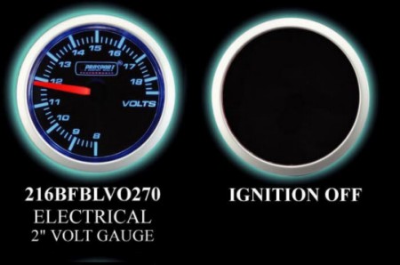 52mm Electric Volt Gauge