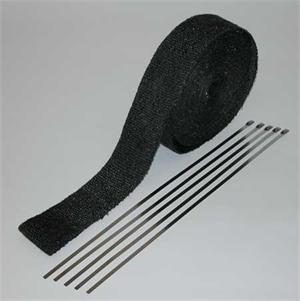 Fiberglass Header Wrap, Black