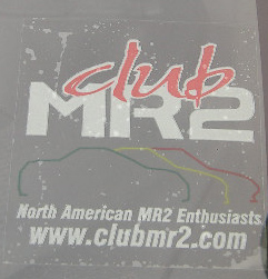 Club MR2 Static Decal