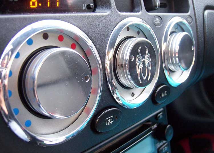 MR2 Spyder Billet HVAC Knob Set